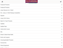 Tablet Screenshot of joseywesternstore.com